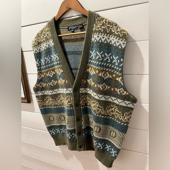📍 Vintage Grandpa Sweater Vest – Folio Collection – Size L - Picture 8 of 8
